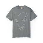 Abstract Line Art Face T-Shirt — Minimalist One-Line Portrait Tee