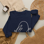 Minimal Abstract Face Crewneck Sweatshirt
