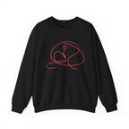 Minimalist Line Art Mother and Baby Crewneck Sweatshirt