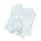 Minimal Line Art Face T-Shirt — One-Line Abstract Portrait Tee