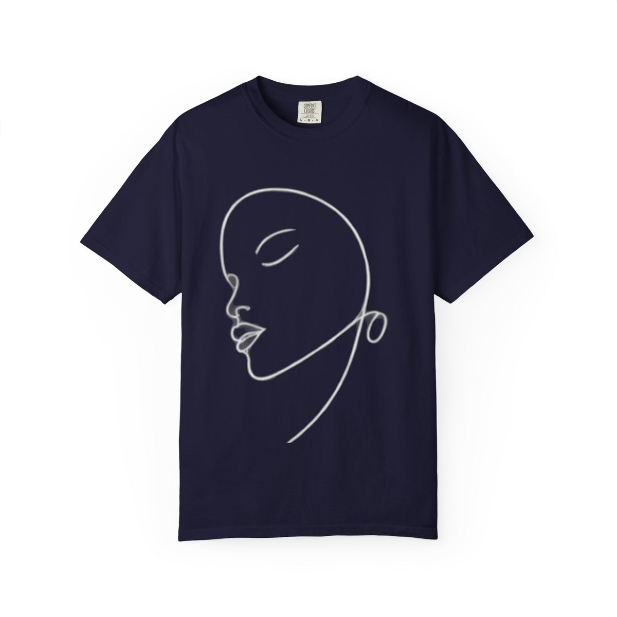 Minimalist Line Art Face T-Shirt