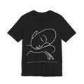 T‑Shirt — Minimal Sleeping Cat Line Art Tee