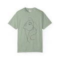 Line Art Face T-Shirt — Minimalist Woman Profile Graphic Tee