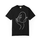 Minimalist Line Art Hand T-Shirt — Modern Abstract Graphic Tee