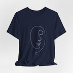 Minimal Line Art Face T‑Shirt