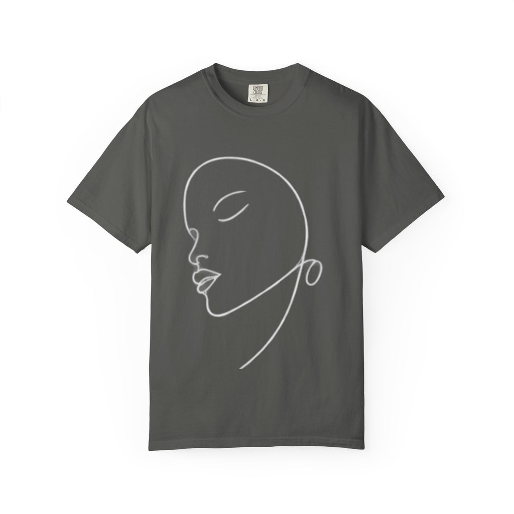Minimalist Line Art Face T-Shirt