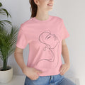 Minimal Line Art Face T‑Shirt
