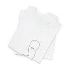 Minimal One-Line Face Tee — Modern Abstract Art T-Shirt