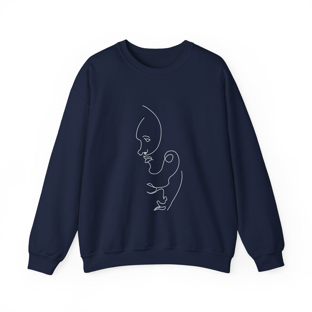 Classic White Crewneck Sweatshirt