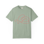 Abstract Line Art Heart T-Shirt — Minimalist Love Graphic Tee