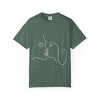 Minimal Line Art Kiss T-Shirt