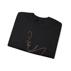 Minimal Line Art Whale Crewneck Sweatshirt – Pink Whale Sketch Pullover