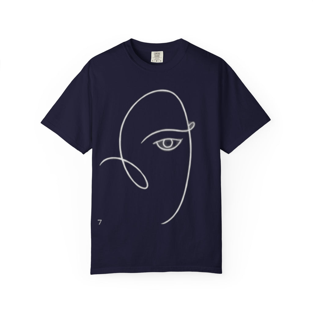 T-Shirt — Minimal Line Art Face Tee