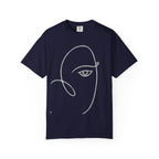 T-Shirt — Minimal Line Art Face Tee