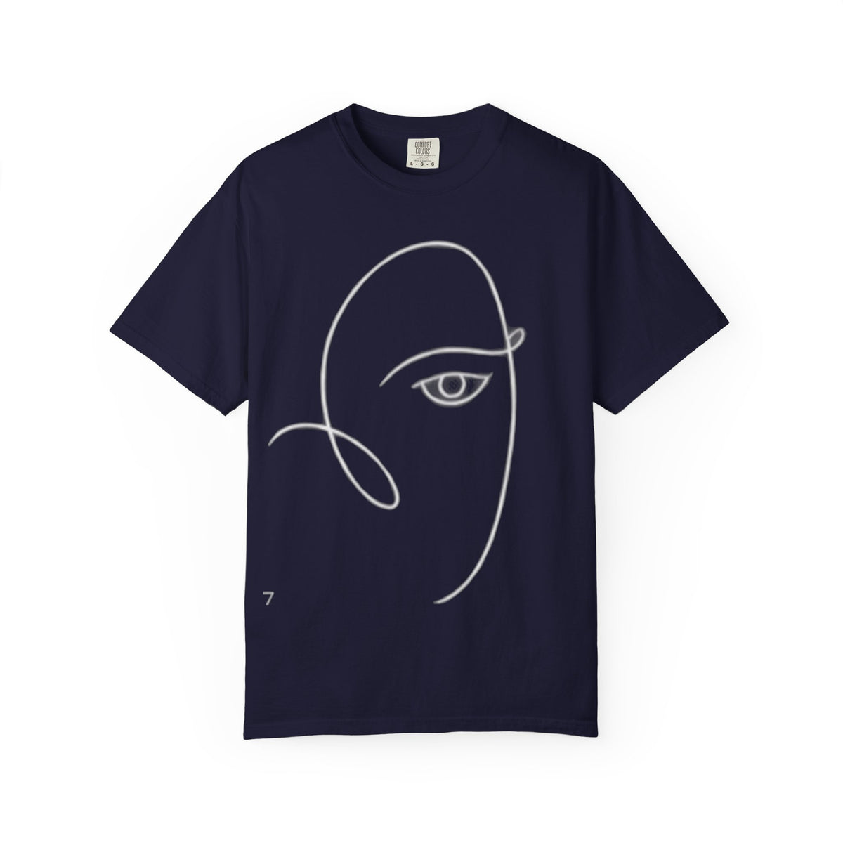 T-Shirt — Minimal Line Art Face Tee