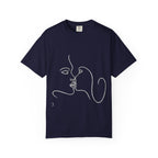 Minimal Line Art Kiss T-Shirt