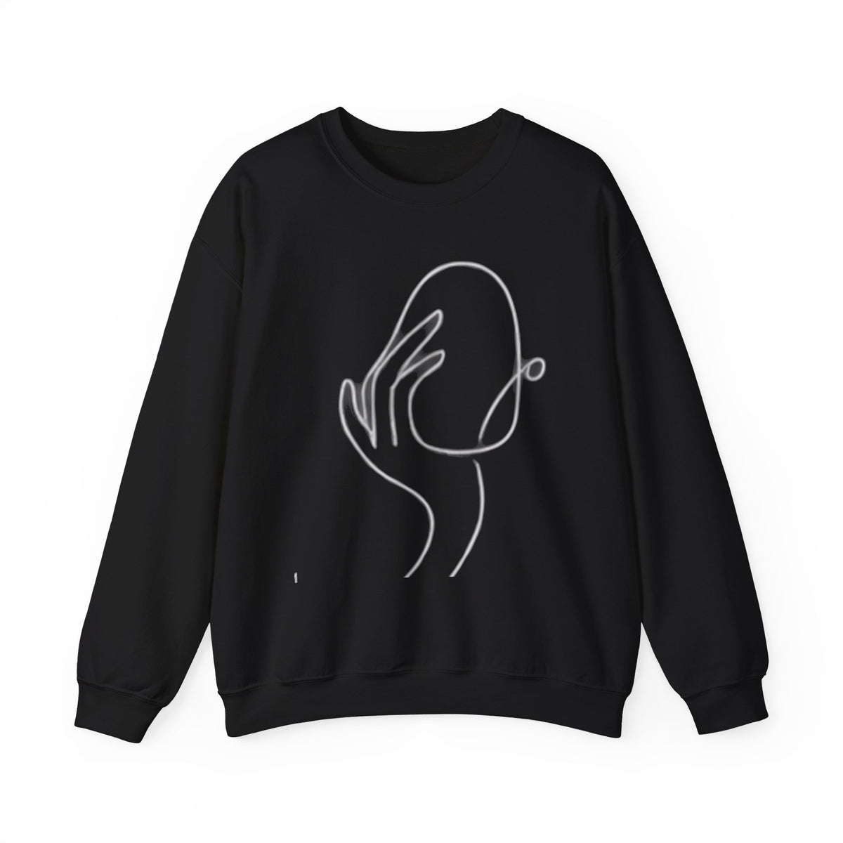 Minimal Abstract Face Crewneck Sweatshirt