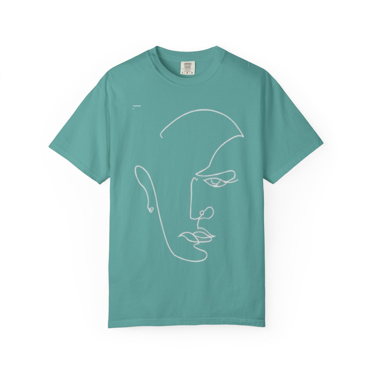 Abstract Line Art Face T-Shirt — Minimalist One-Line Portrait Tee