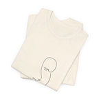 Minimal One-Line Face Tee — Modern Abstract Art T-Shirt