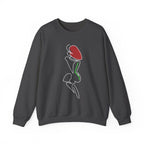 Minimal Pink Tulip Sweatshirt – Simple Floral Crewneck