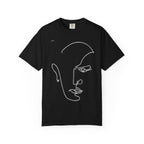 Abstract Line Art Face T-Shirt — Minimalist One-Line Portrait Tee