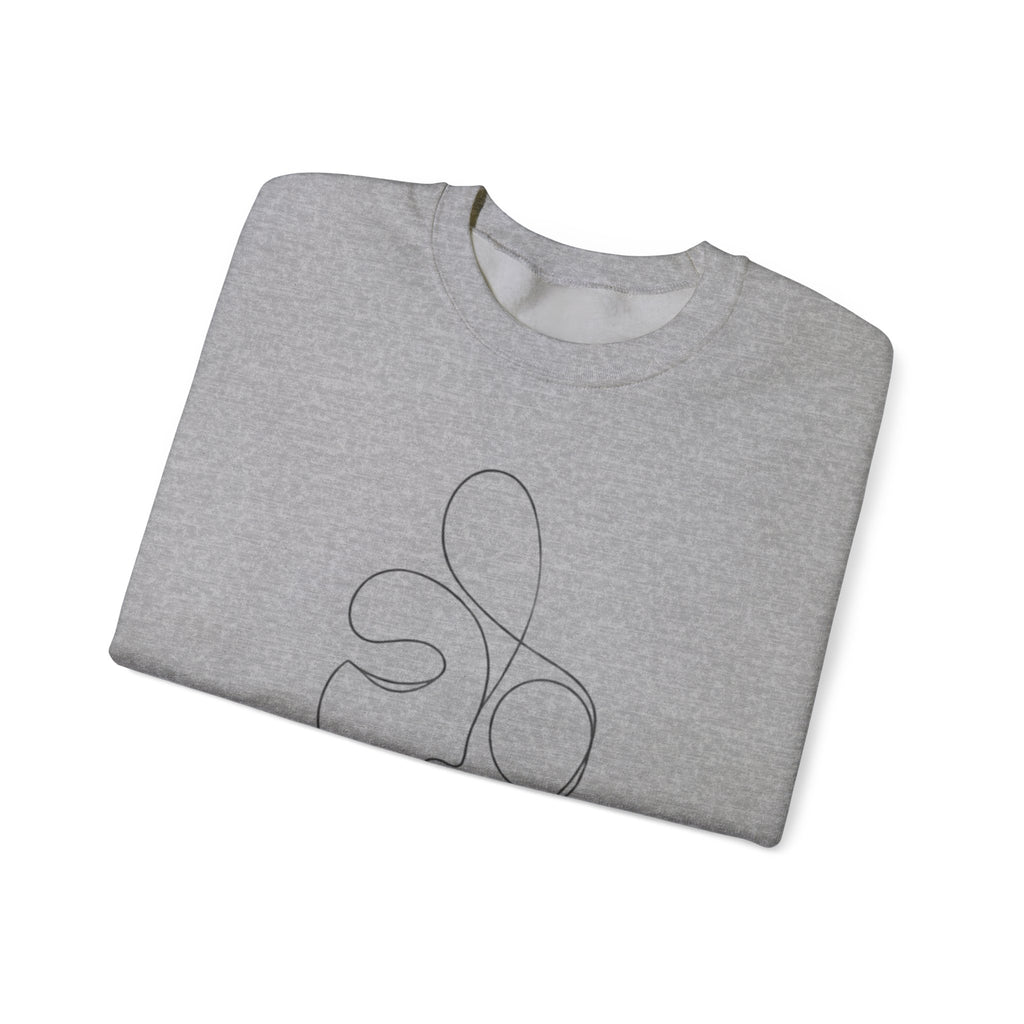 Within 11 | Minimalist Line Art Face Crewneck Sweatshirt