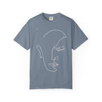 Abstract Line Art Face T-Shirt — Minimalist One-Line Portrait Tee