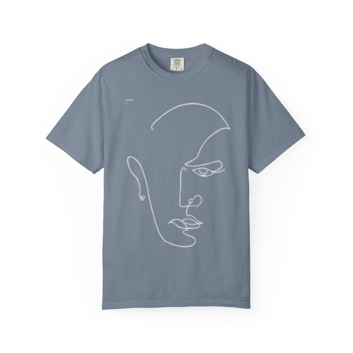 Abstract Line Art Face T-Shirt — Minimalist One-Line Portrait Tee