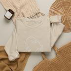 Minimal Line Art Face Sweatshirt — Chic Abstract Crewneck