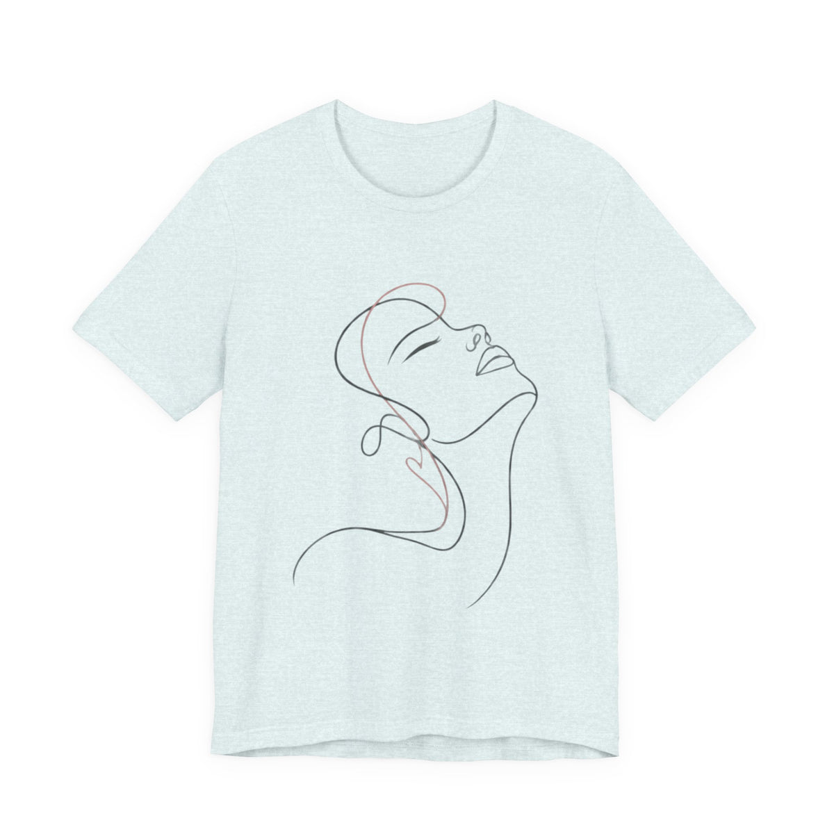 Minimal Line Art Face T‑Shirt
