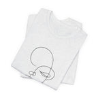 Minimal Line Art Face T-Shirt — One-Line Abstract Portrait Tee