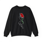 Minimal Pink Tulip Sweatshirt – Simple Floral Crewneck