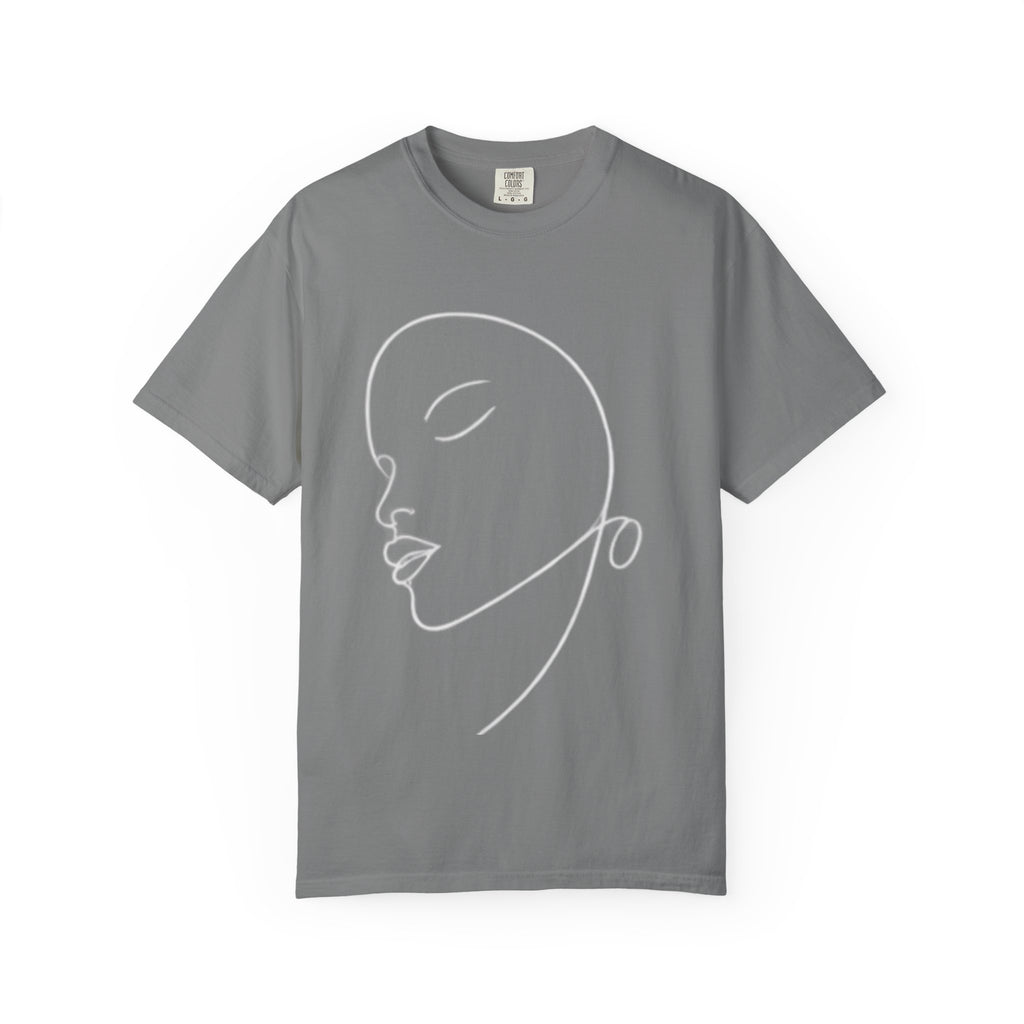 Minimalist Line Art Face T-Shirt