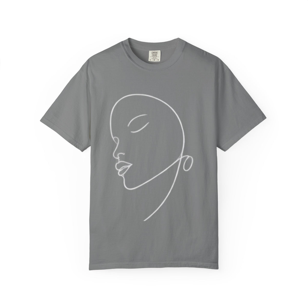Minimalist Line Art Face T-Shirt