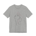 Minimal Line Art Woman T‑Shirt — Elegant Single‑Line Face Tee
