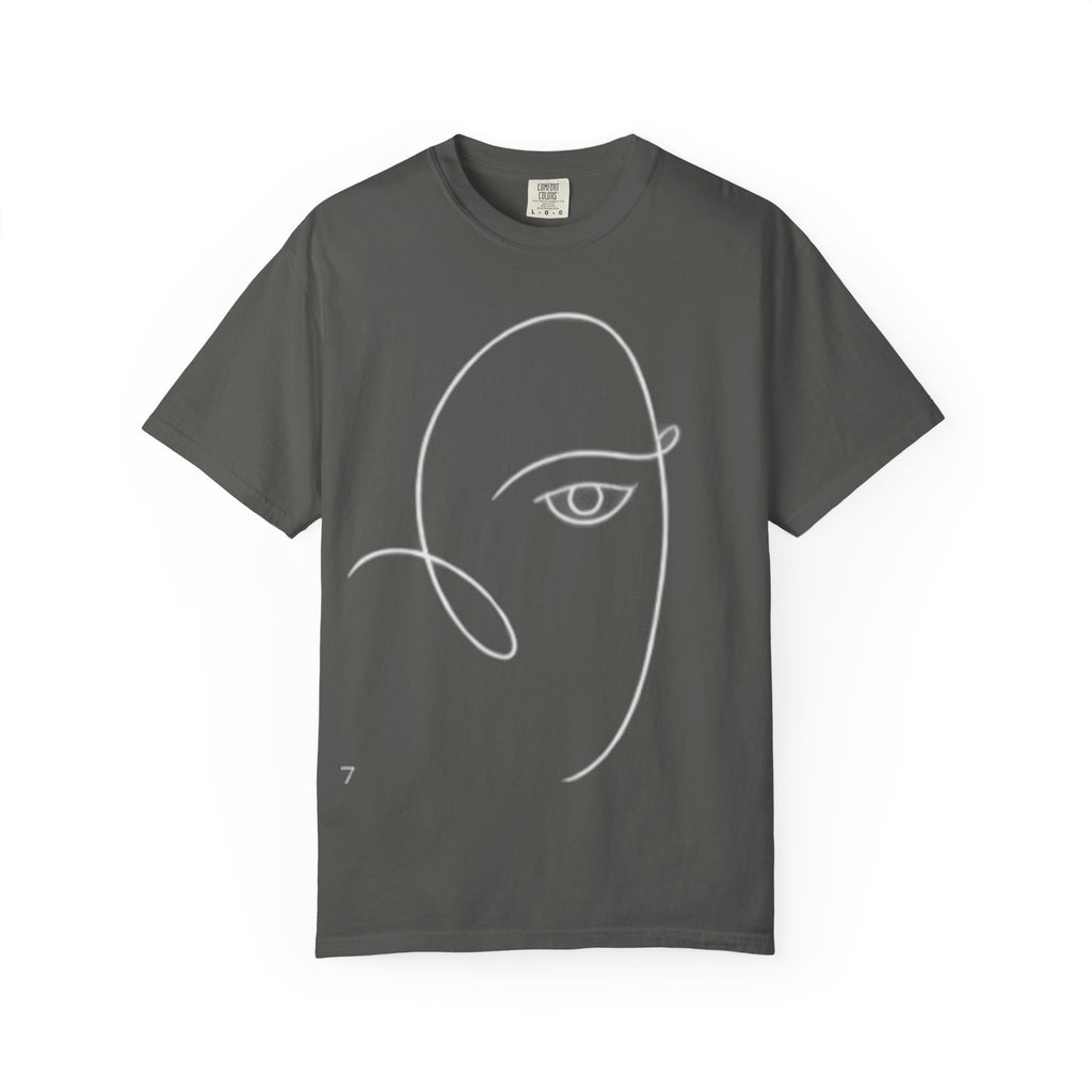 T-Shirt — Minimal Line Art Face Tee