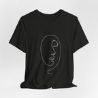 Minimal Line Art Face T‑Shirt