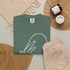 Minimalist Line Art Hand T-Shirt — Modern Abstract Graphic Tee