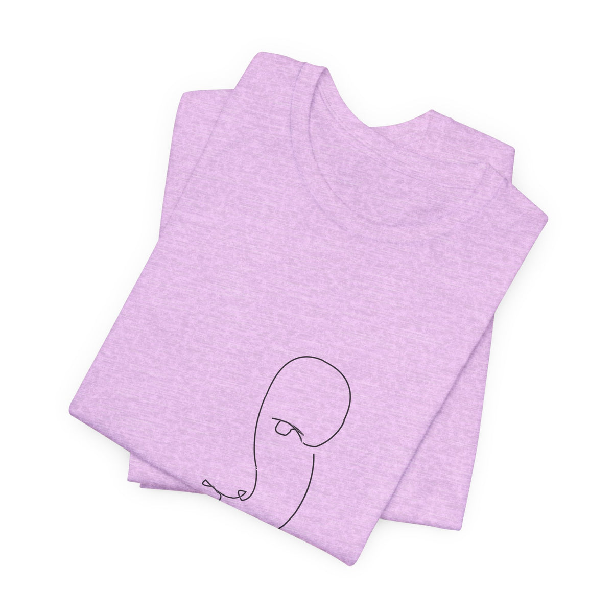 Minimal One-Line Face Tee — Modern Abstract Art T-Shirt