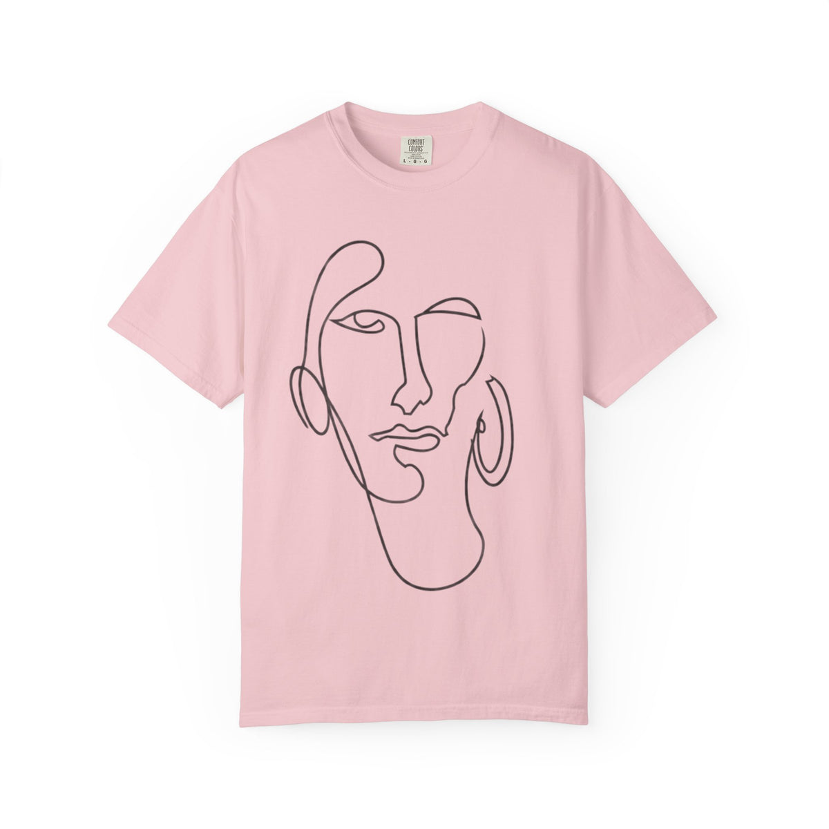 Minimalist Line Art Face T-Shirt