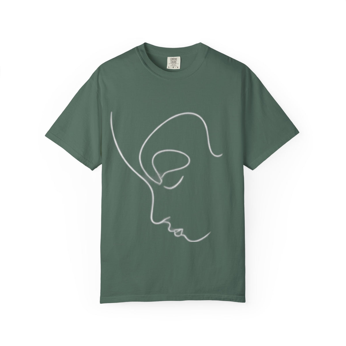 Minimal Line Art Face T-Shirt — Abstract Single-Line Portrait Tee