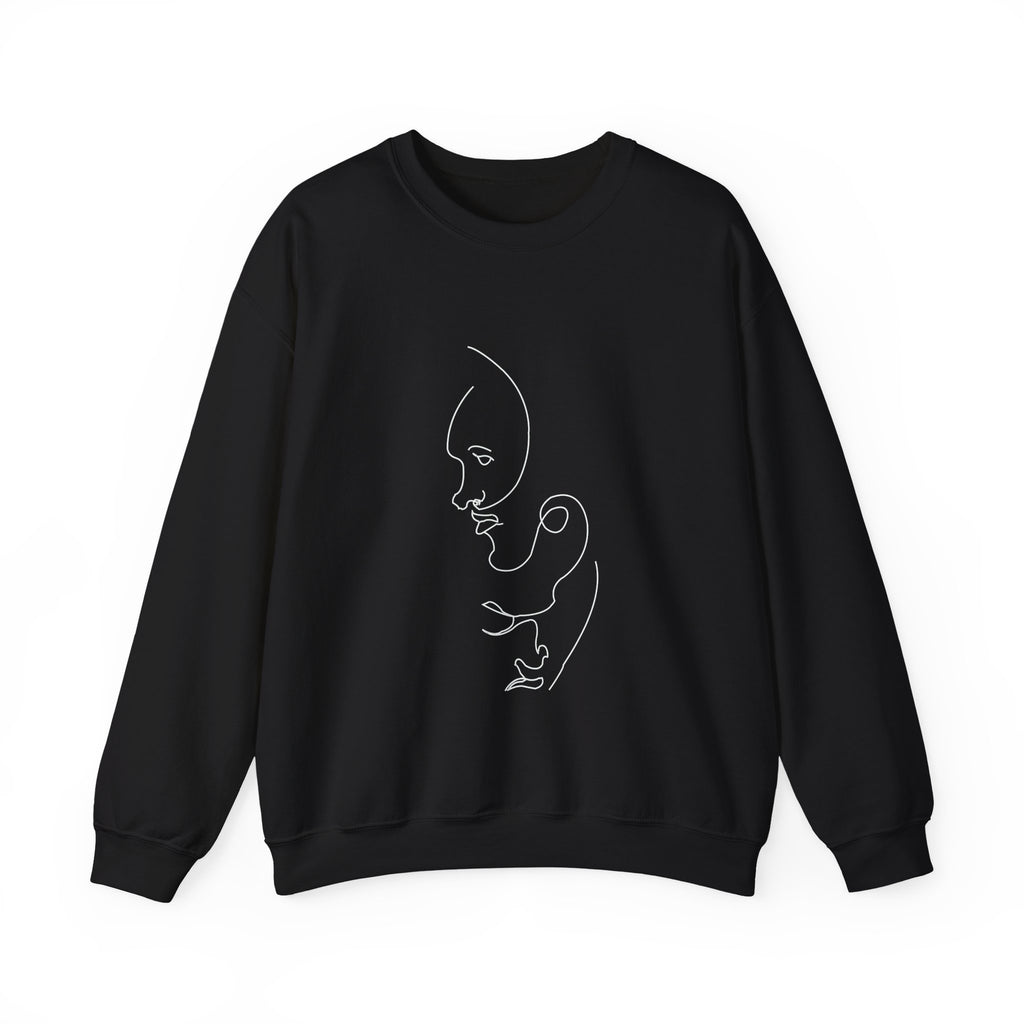 Classic White Crewneck Sweatshirt