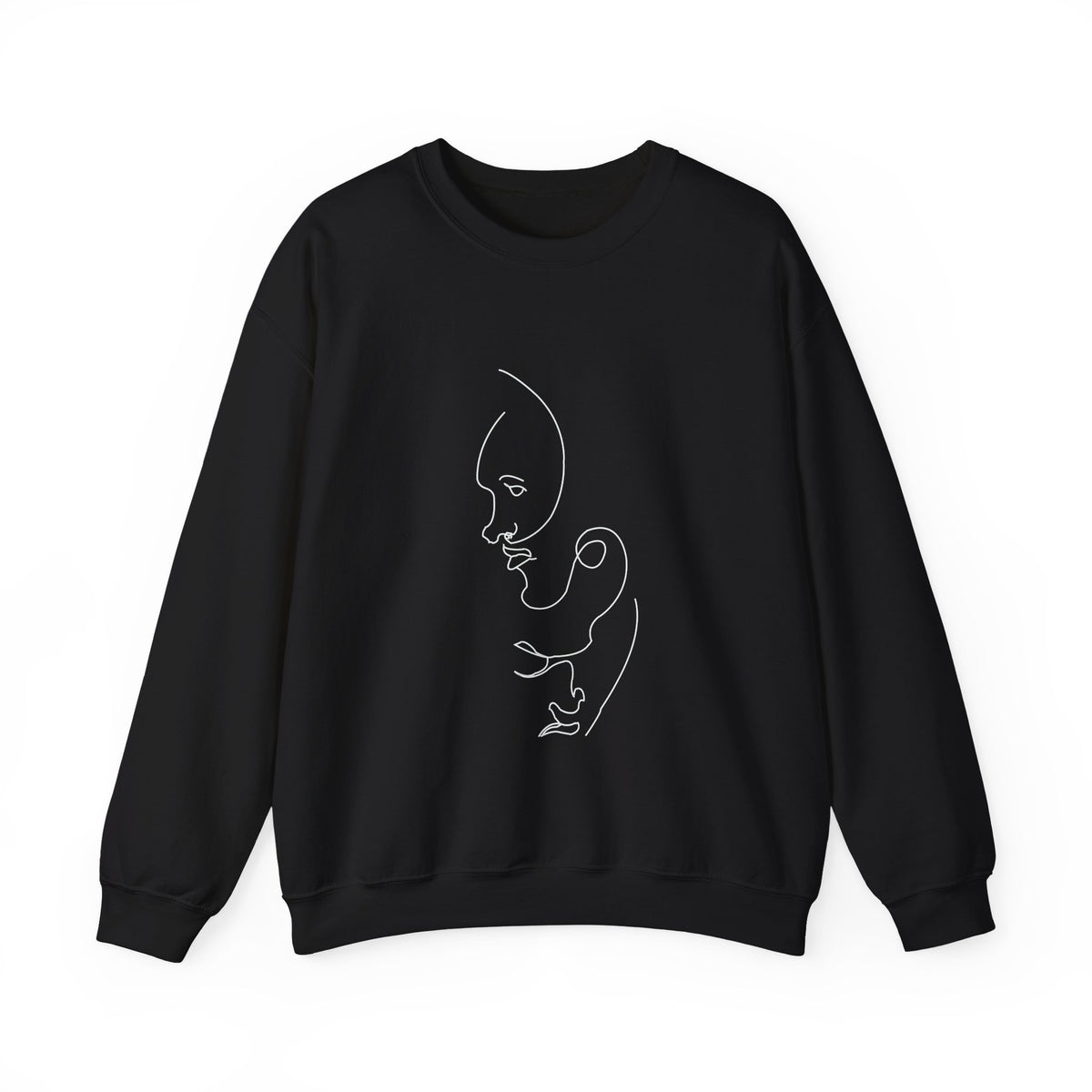 Classic White Crewneck Sweatshirt