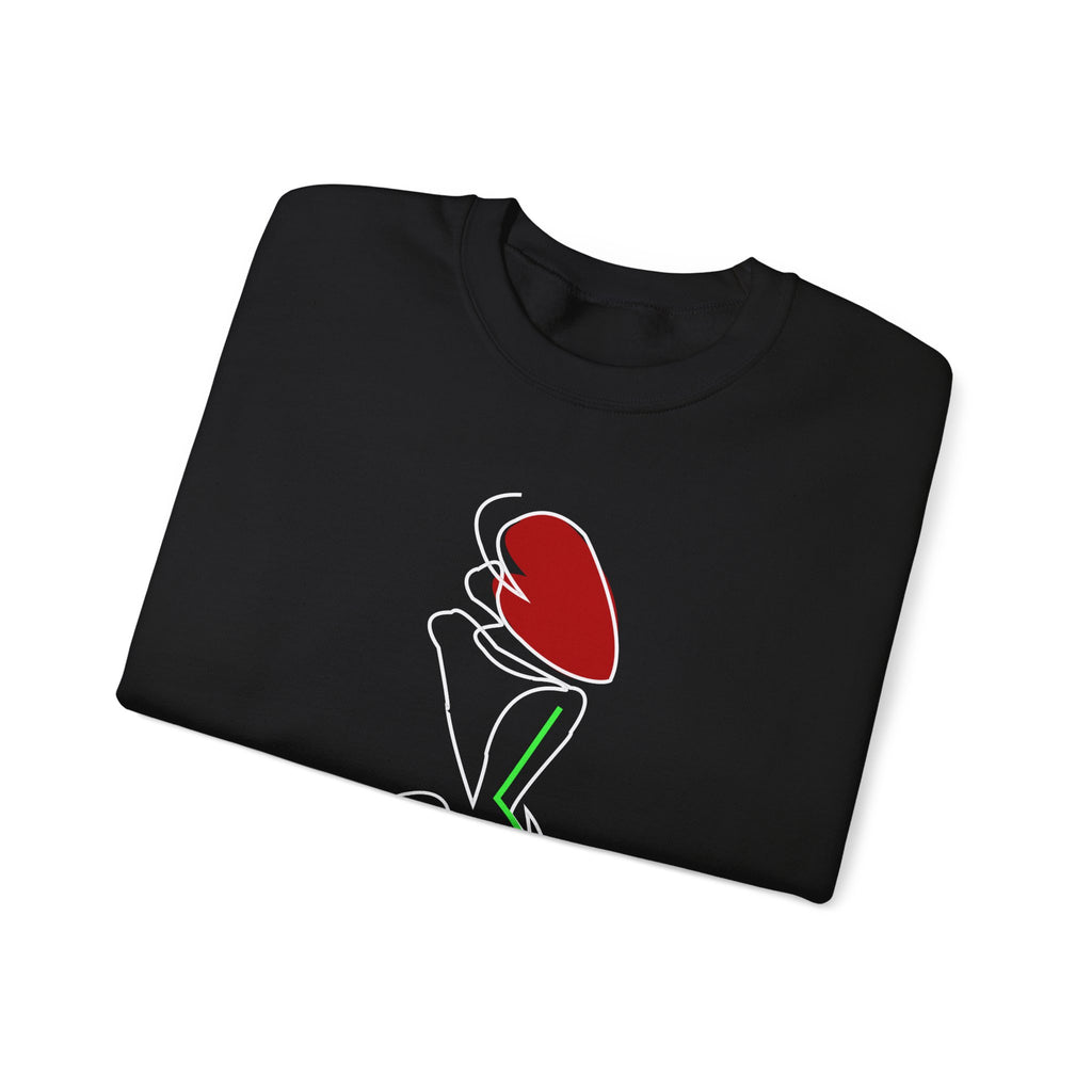 Minimal Pink Tulip Sweatshirt – Simple Floral Crewneck