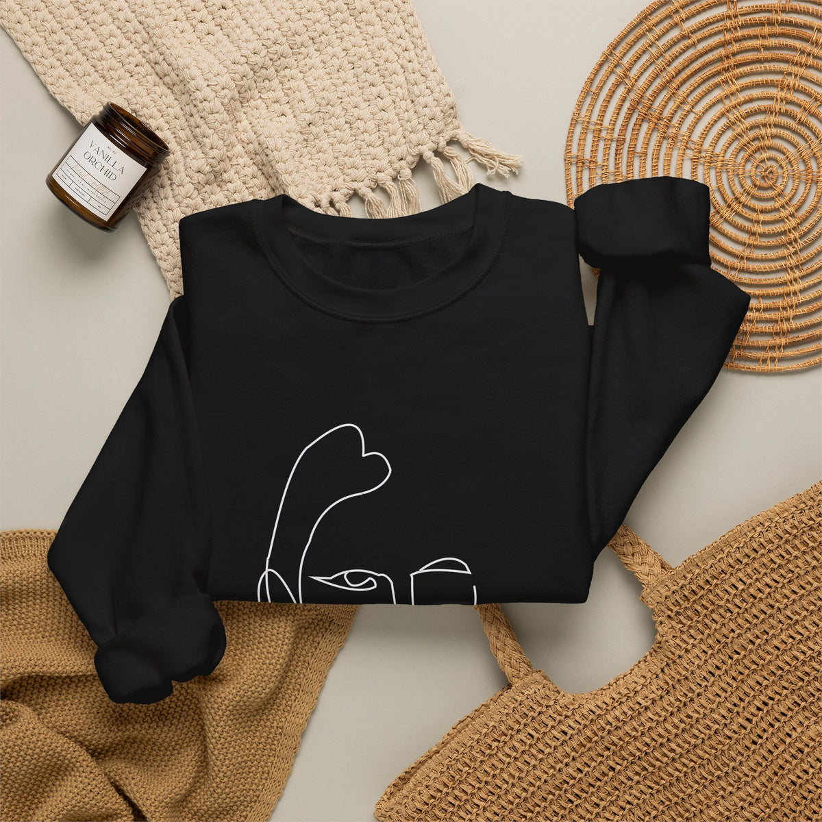 Within 09 | Classic White Crewneck Sweatshirt