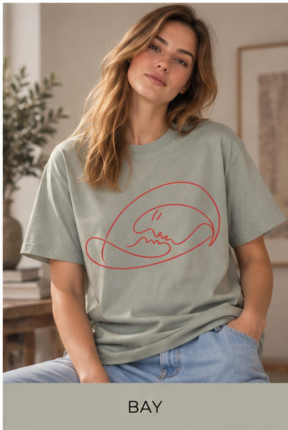 Minimal Line Art Skull T-Shirt