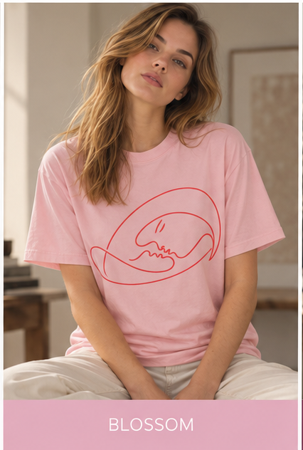 Minimal Line Art Skull T-Shirt
