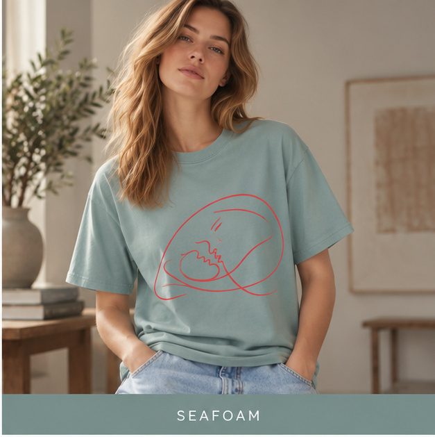 Minimal Line Art Skull T-Shirt
