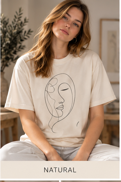 Within 02 — 'One Line' Abstract Portrait Tee