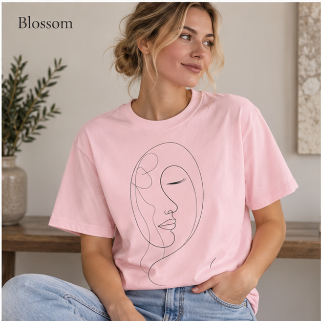 Within 02 — Abstract Feminine Portrait Tee